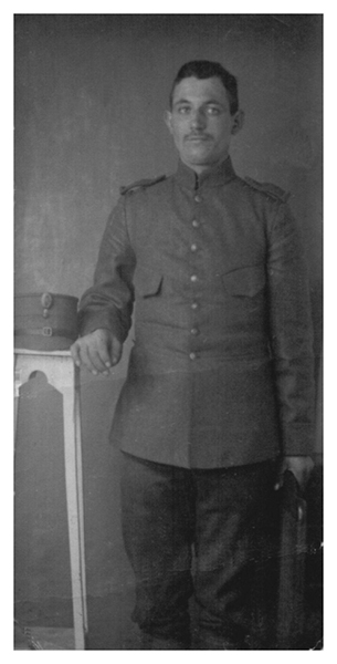 Hilbert Jonkman (geb 30-8-1890) in militaire dienst